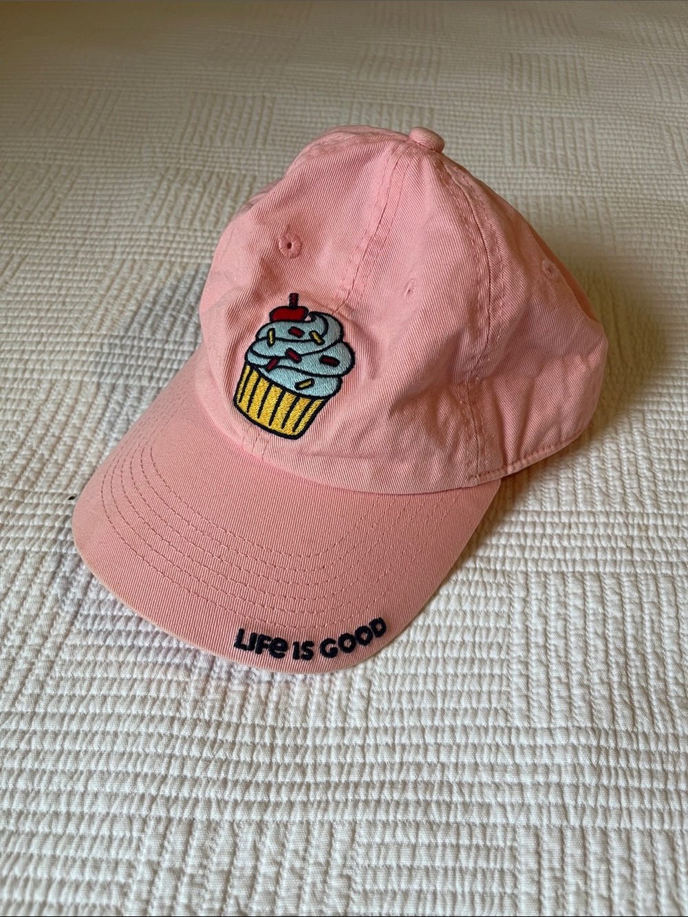 Life Is Good Kids Pink Cupcake Cap